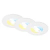 LED-Einbauspot 7605 IP44 3er-Set CTS Weiß 2 LED-Einbauspot 7605 IP44 3er-Set CTS Weiß -Eleganter Beleuchtungsladen 10019729