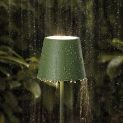 LED-Akku-Stehleuchte Nuindie Rund IP54 Tannengrün -Eleganter Beleuchtungsladen 10020568 2