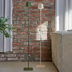 LED-Akku-Stehleuchte Nuindie Rund IP54 Tannengrün -Eleganter Beleuchtungsladen 10020568 4