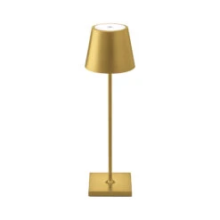 LED-Akku-Tischleuchte Nuindie, Rund, 38 Cm, Gold -Eleganter Beleuchtungsladen 10020699 1