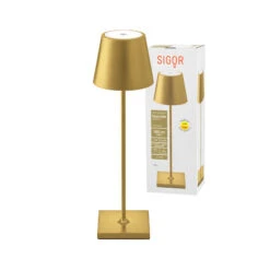 LED-Akku-Tischleuchte Nuindie, Rund, 38 Cm, Gold -Eleganter Beleuchtungsladen 10020699 3