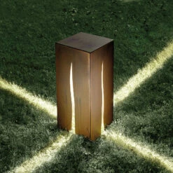 Artemide Granito 60 Wegeleuchte, Rost