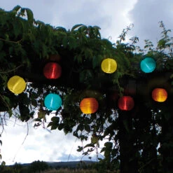 Bunte LED Solarlichterkette Mit 10 Lampions -Eleganter Beleuchtungsladen 1522130 2