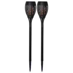 LED-Solar-Erdspießleuchte Flame, 2er-Set -Eleganter Beleuchtungsladen 1523842 2