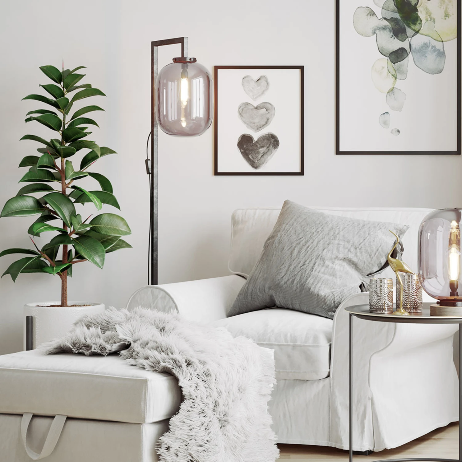 By Rydens By Rydéns Leola Glas-Stehleuchte In Rauchgrau 4 By Rydens By Rydéns Leola Glas-Stehleuchte In Rauchgrau – Bild 2