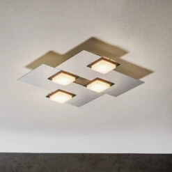 BANKAMP Quadro LED-Deckenleuchte 32W Silber