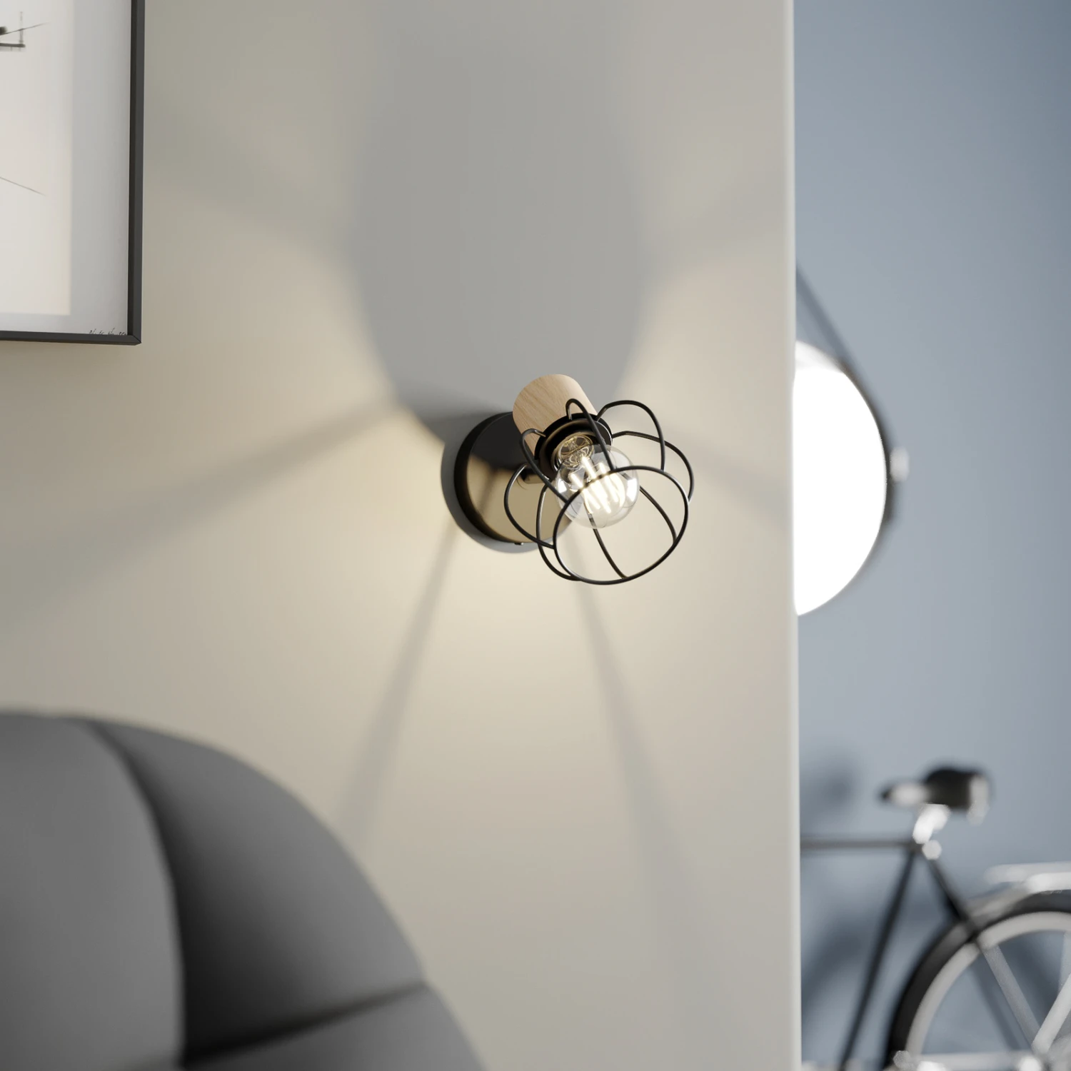 Envostar Fence Wandlampe Mit Offenem Metallschirm 4 Envostar Fence Wandlampe Mit Offenem Metallschirm – Bild 2