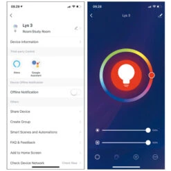 Denver SHL-350 E27 9W LED-Lampe Matt RGBW WLAN 3er -Eleganter Beleuchtungsladen 2622009 4
