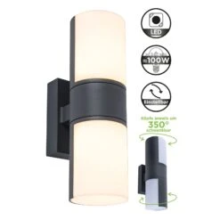 LED-Außenwandleuchte Cyra, Zweiflammig -Eleganter Beleuchtungsladen 3006705 4