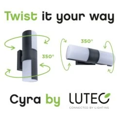 LED-Außenwandleuchte Cyra, Zweiflammig -Eleganter Beleuchtungsladen 3006705 6