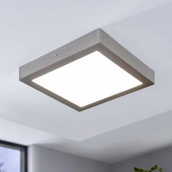 EGLO Connect Fueva-C Deckenleuchte 30cm Nickel -Eleganter Beleuchtungsladen 3032066 2