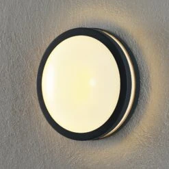 EGLO Connect Locana-C LED-Außenwandlampe Anthrazit