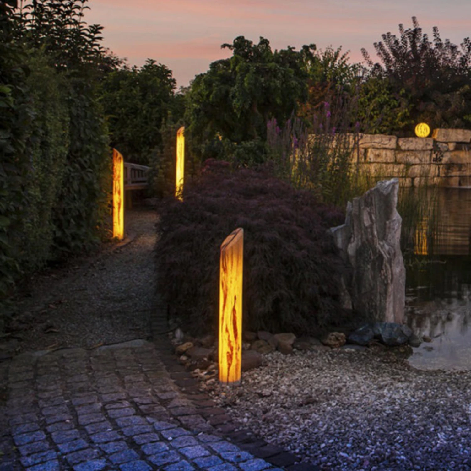 Leuchtende LED-Säule Sahara Mit Sandstein, 110 Cm 5 Leuchtende LED-Säule Sahara Mit Sandstein, 110 Cm – Bild 3