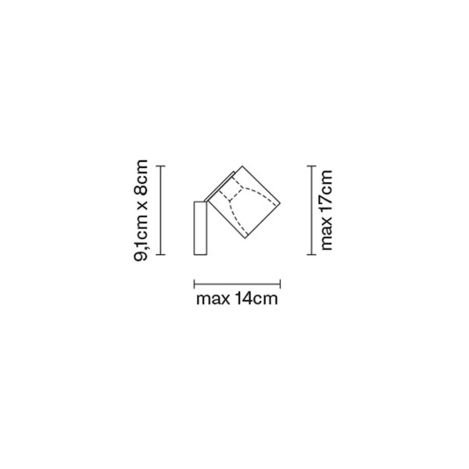 Fabbian Cubetto Wandleuchte G9 Chrom/klar 4 Fabbian Cubetto Wandleuchte G9 Chrom/klar – Bild 2