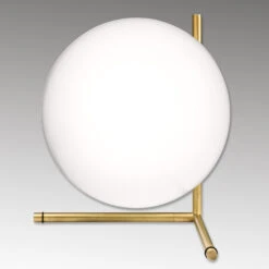 FLOS IC T2 Tischleuchte, Messing Gebürstet -Eleganter Beleuchtungsladen 3510296 4