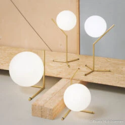 FLOS IC T2 Tischleuchte, Messing Gebürstet -Eleganter Beleuchtungsladen 3510296 6