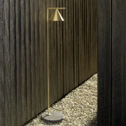 FLOS Captain Flint Stehleuchte 4.000K Messing/grau -Eleganter Beleuchtungsladen 3510841 1