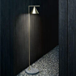 FLOS Captain Flint Stehleuchte 4.000K Messing/grau -Eleganter Beleuchtungsladen 3510841 2