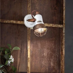 Wandlampe C1675/1 Mit Korb, 1flg., Weiß -Eleganter Beleuchtungsladen 3517171 2