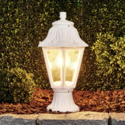 Weiße LED-Sockelleuchte Mikrolot Anna E27 -Eleganter Beleuchtungsladen 3538049 2