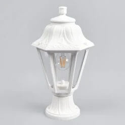 Weiße LED-Sockelleuchte Mikrolot Anna E27 -Eleganter Beleuchtungsladen 3538049 3