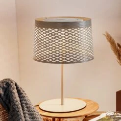 Foscarini Twiggy Grid XL LED-Tischlampe, Greige