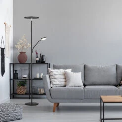 LED-Stehleuchte Fabi Mit Leselampe, Schwarz Matt -Eleganter Beleuchtungsladen 3570058 6