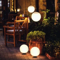 LED-Solarhängelampe Twin Mit Fernbedienung, Weiß -Eleganter Beleuchtungsladen 3570086 2