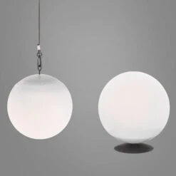 LED-Solarhängelampe Twin Mit Fernbedienung, Weiß -Eleganter Beleuchtungsladen 3570086 7