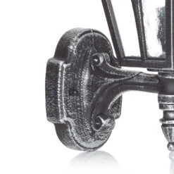 Außenwandleuchte 763m. Kathedralglas Schwarz -Eleganter Beleuchtungsladen 4001763 7