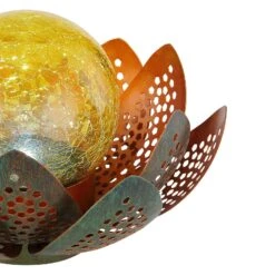 Globo LED-Solarleuchte 33655, Blüte, Ø 22 Cm -Eleganter Beleuchtungsladen 4015414 4