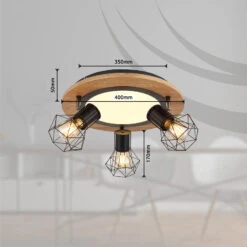 Globo Deckenleuchte Priska Mit LEDs, 3-flammig, Ø 40cm -Eleganter Beleuchtungsladen 4015660 6