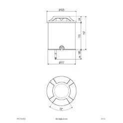 EVN Scopum LED-Bodeneinbauleuchte Rund 4fach -Eleganter Beleuchtungsladen 4026289 4