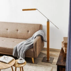 HerzBlut Otto O LED-Steh-Leseleuchte Eiche Geölt -Eleganter Beleuchtungsladen 4543050 1