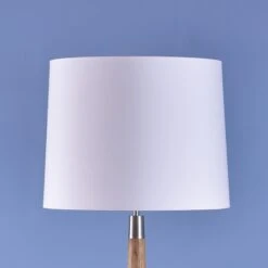 HerzBlut Conico Stehleuchte, Weiß, Eiche Geölt -Eleganter Beleuchtungsladen 4543081 1