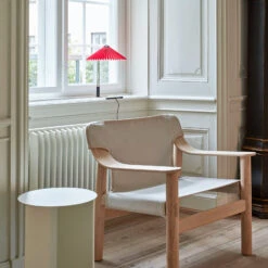 HAY Matin 300 LED-Tischleuchte Plissee, Hellrot -Eleganter Beleuchtungsladen 4553005 1