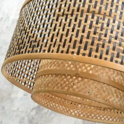 GOOD & MOJO Bhutan Hängeleuchte Aus Bambus Ø 50 Cm -Eleganter Beleuchtungsladen 5046024 7