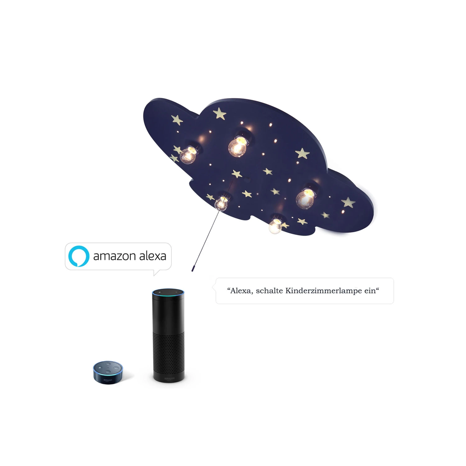 Wolke XXL Deckenleuchte Mit Alexa-Modul 5-flammig 5 Wolke XXL Deckenleuchte Mit Alexa-Modul 5-flammig – Bild 3