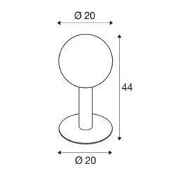 SLV Gloo Pure 44 Sockelleuchte, Höhe 44 Cm -Eleganter Beleuchtungsladen 5511043 3