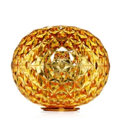 Kartell Planet LED-Tischleuchte Kugel, Gelb