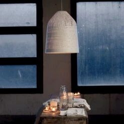 Karman Black Out - Weiße Pendellampe, 50 Cm -Eleganter Beleuchtungsladen 5542021 1