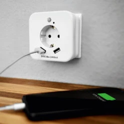 LED-Nachtlicht SLED02 Mit Sensor Und USB-Buchsen -Eleganter Beleuchtungsladen 5543029 2