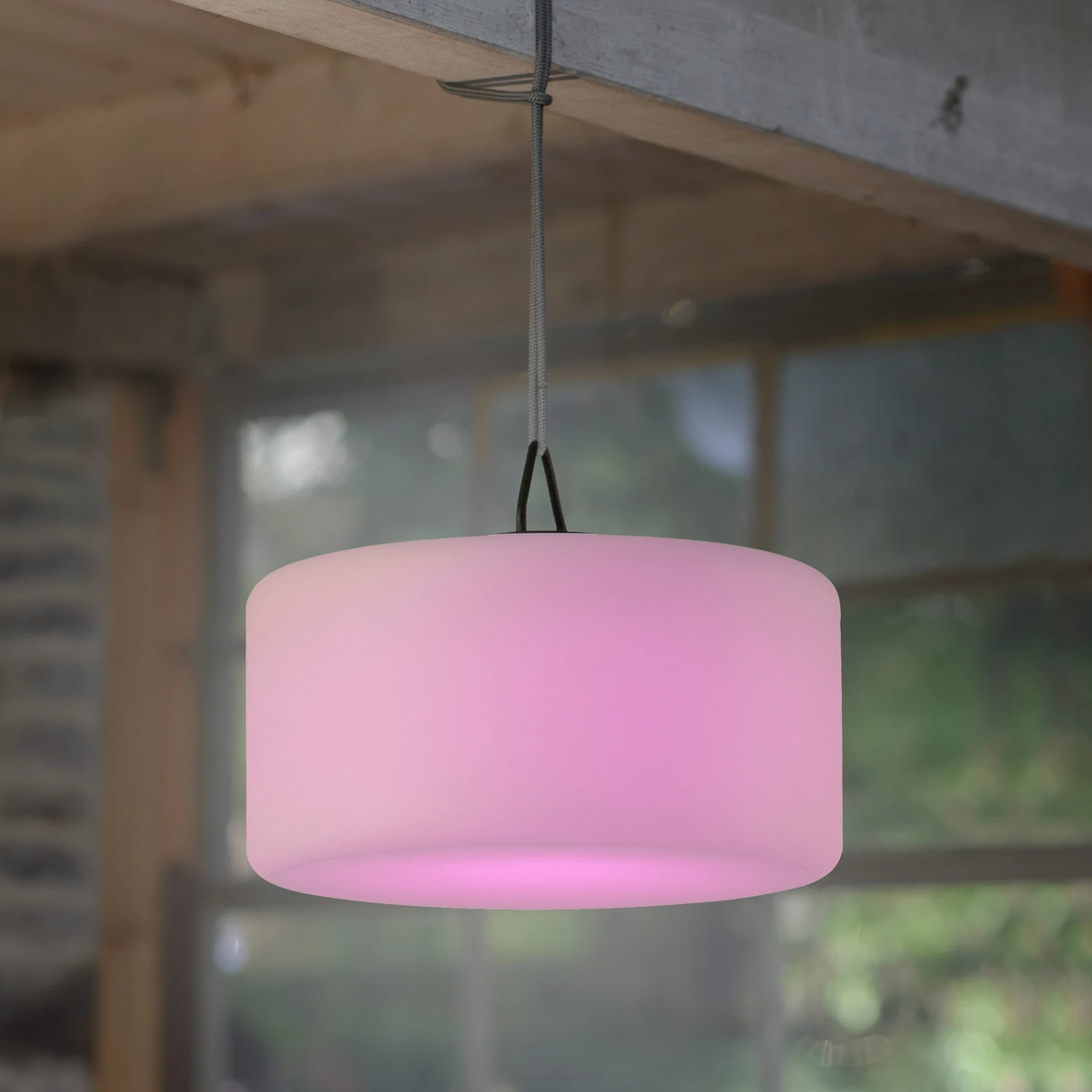 LED-Pendelleuchte Holly, Akkubetrieben IP44, Ø30cm 3 LED-Pendelleuchte Holly, Akkubetrieben IP44, Ø30cm