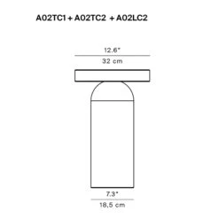 Luceplan Nui C LED-Terrassenleuchte Aus Beton DALI -Eleganter Beleuchtungsladen 6030601 3