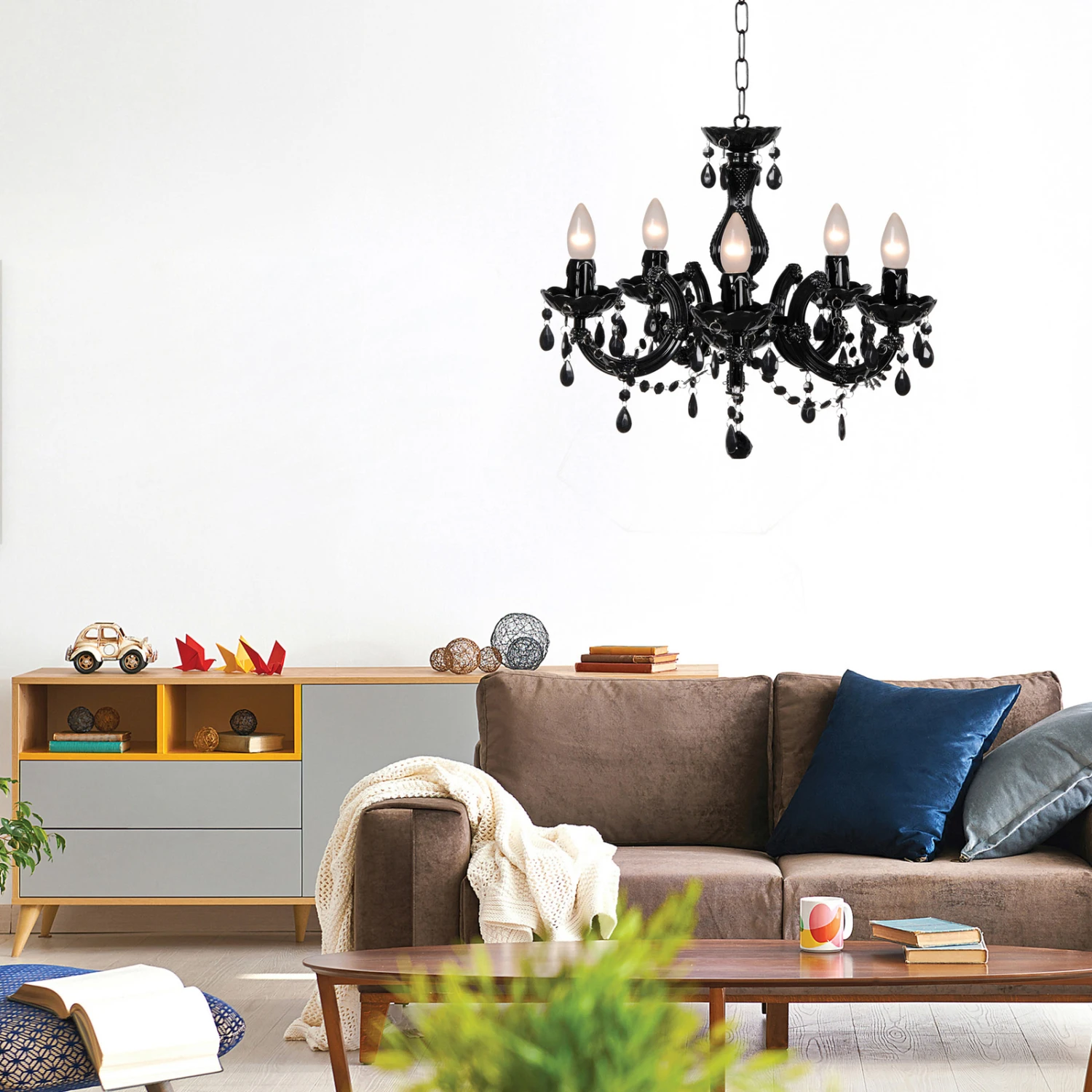 Mysteriös Wirkender Kronleuchter Arabesque, Schw. 4 Mysteriös Wirkender Kronleuchter Arabesque, Schw. – Bild 2