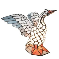Tischleuchte 5928 In Form Einer Gans, Tiffany-Stil