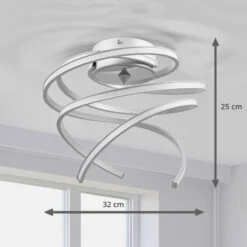 LED-Deckenlampe Lungo Alu, Höhe 25 Cm -Eleganter Beleuchtungsladen 6089019 3