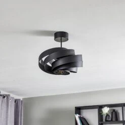 Deckenleuchte Vento Schwarz Ø 40 Cm 13 Deckenleuchte Vento Schwarz Ø 40 Cm -Eleganter Beleuchtungsladen 6089250 2