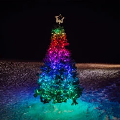 Cluster-Kette Twinkly RGB, Schwarz, 400-flammig 6m -Eleganter Beleuchtungsladen 6102032 6