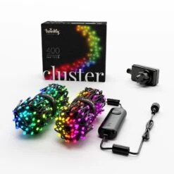 Cluster-Kette Twinkly RGB, Schwarz, 400-flammig 6m -Eleganter Beleuchtungsladen 6102032 8